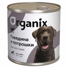 Консервы Organix для собак с говядиной и потрошками 750 г