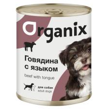 Консервы Organix для собак с говядиной и языком