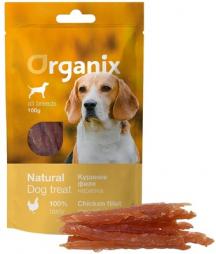 Лакомство Organix для собак Нарезка из куриного филе 100 гр (100% мясо)