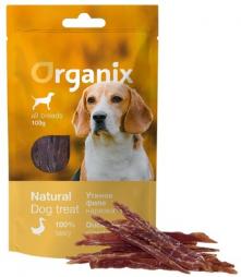 Лакомство Organix для собак Нарезка из утиного филе 100 гр (100% мясо)