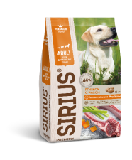 Сухой корм Sirius для взрослых собак, ягненок с рисом