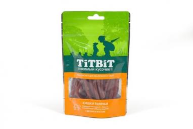 Лакомство TiTBiT Кишки телячьи для маленьких собак 50 гр