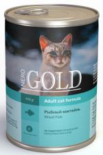 Консервы Nero Gold Mixed Fish для кошек "Рыбный коктейль" 415 гр