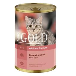 Консервы Nero Gold для кошек "Свежий ягненок" 415 гр