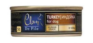 Консервы Clan de File для собак с индейкой