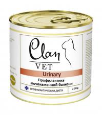 Консервы Clan Vet Urinary для кошек Профилактика МКБ 240 г
