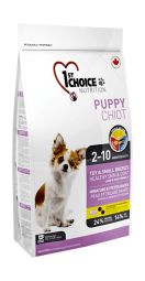 Сухой корм 1st Choice Puppy toy and small breed Healthy Skin&Coat для щенков миниатюрных и мелких пород c чувствительной кожей и шерстью 2,72 кг