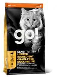 Сухой корм GO! Solutions беззерновой для котят и кошек с чувствительным пищеварением, со свежей уткой