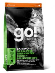 Беззерновой корм GO! Solutions для котят и кошек с чувствительным пищеварением с форелью и лососем 7,26 кг