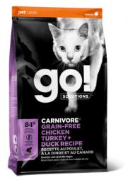Беззерновой  корм GO! Solutions для котят и кошек "4 вида мяса: курица, индейка, утка и лосось"