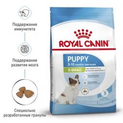Сухой корм Royal Canin X-Small Puppy для щенков миниатюрных пород до 10 месяцев