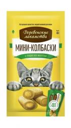 Подушечки Деревенские Лакомства для кошек с пюре из желтка 4*10гр