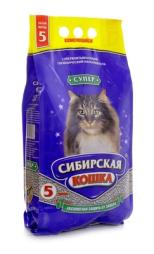 Комкующийся наполнитель Сибирская Кошка "Супер"