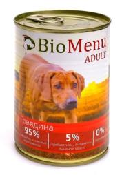 Консервы BioMenu для собак с говядиной