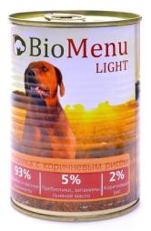 Низкокалорийные консервы BioMenu для собак с индейкой с коричневым рисом