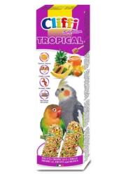 Лакомства Cliffi для длиннохвостых попугаев, палочки с фруктами и медом