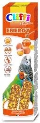 Лакомства Cliffi лакомства для волнистых попугаев и экзотических птиц, палочки с яйцами и медом Selection Energy