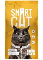 Сухой корм Smart Cat для взрослых кошек, с курицей