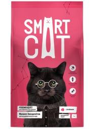 Сухой корм Smart Cat для взрослых кошек, с ягненком