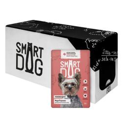Паучи Smart Dog для взрослых собак малых и средних пород, телятина в желе, 85 гр