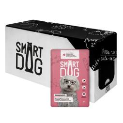 Паучи Smart Dog для взрослых собак малых и средних пород, с ягненком в соусе, 85 гр